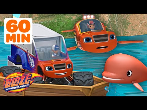 Blaze's Summer Adventures and Rescues! 🚗☀️ | 60 Minutes | Blaze and the Monster Machines
