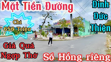 ✅ Chủ Bán Lỗ Sổ Hồng Riêng Chỉ 650 Triệu / Đường Đinh Đức Thiện/ 4 x 15 Nhà 3 Phòng Ngủ Rộng ‼️💥