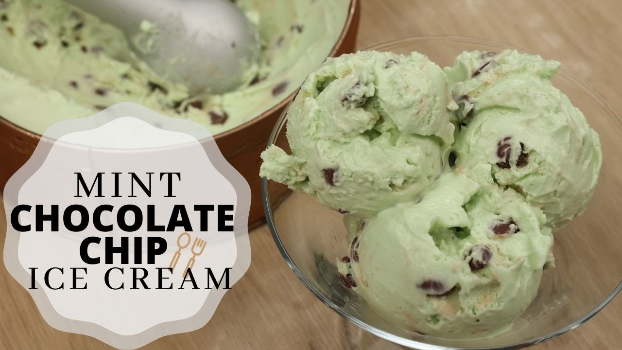 Mint Chocolate Chips Ice Cream Recipe