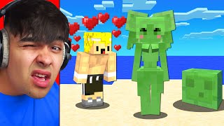 Trolleé A Mi Amigo Convirtiendo MOBS en CHICAS en Minecraft