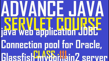 111 Java web application using JDBC Connection pool for Oracle, in Glassfish server Servlet Tutorial