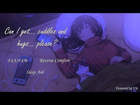 [F4A/F4M] Sick Streamer Girlfriend Falls Asleep On You [Sleep Aid] [Reverse Comfort] [Thunderstorm]