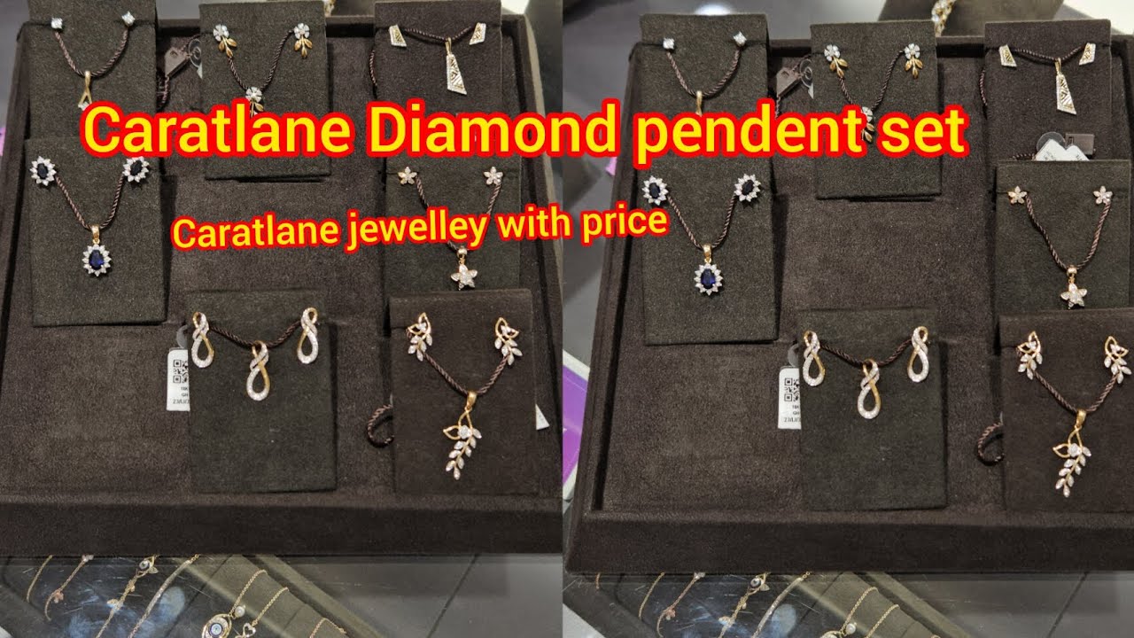 caratlane jewelley with price caratlane Diamond pendent set YouTube