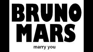 (브루노마스- 메리유) bruno mars - marry you (한국어/자막/해석/가사/10분연속재생)