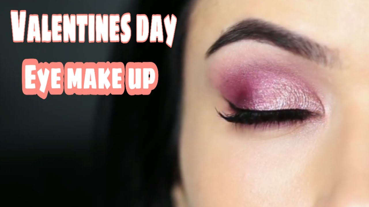 Valentines day eye make up - YouTube