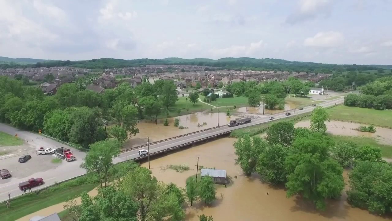 Aerial Sumner County Flooding Footage YouTube