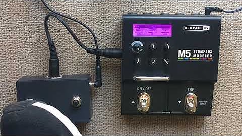 Midi Line 6 M5 Pedal Controlador Footswitch  Program Change ZEROTACK FOOTS