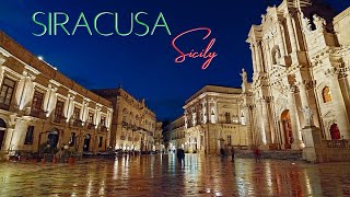 Siracusa Sicily, 4k Drone and Walking Travel Vlog of Beautiful Syracuse