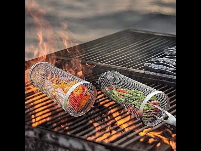 BBQ Dragon Rolling Grill Basket