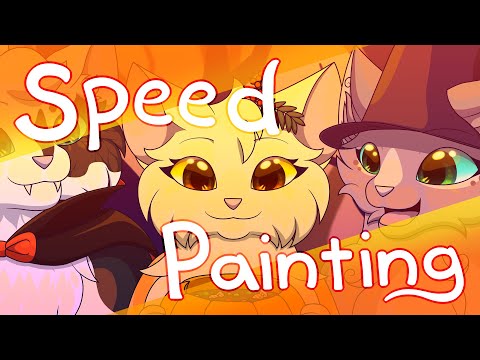 Speed Painting ~ Halloween (Yellow) #Cringetober2023