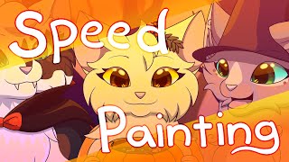 Speed Painting ~ Halloween (Yellow) #Cringetober2023