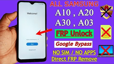 Samsung A10, A20, A30 Frp Bypass 2023 | All Samsung Frp 🔓 Unlock | Google Account Remove Without PC