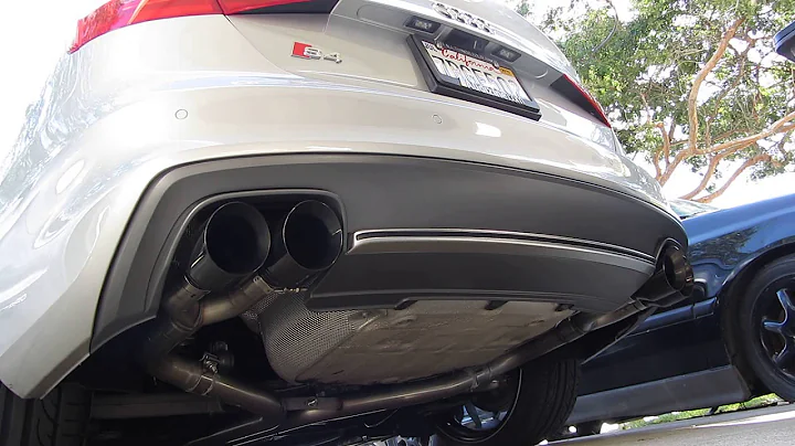 Audi B8.5 S4 AWE Track Edition Exhaust - Stock Downpipes