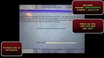 Remove DELL 8FC8 Password with LBE