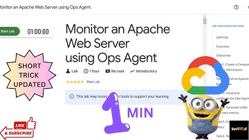 Monitor an Apache Web Server using Ops Agent||GSP1108|| #quicklabs #gsp1108 #solutions #swags #GCP
