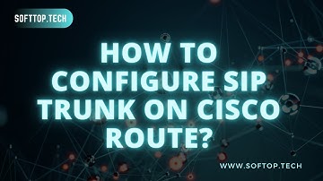 How To Configure SIP Trunk On Cisco Router :-