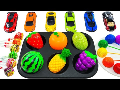 ❤️Satisfying Video | How To <strong>Make</strong> Rainbow 6 <strong>BIG</strong> Fruits From TOMICA Rainbow Lollipop Candy &amp;amp; Cutting
