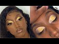 Yellow Glitter Cut Crease | Client Makeup Tutorial