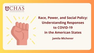 Cornell University Professor Jamila Michener Presents "Race, Power, and Social Policy"