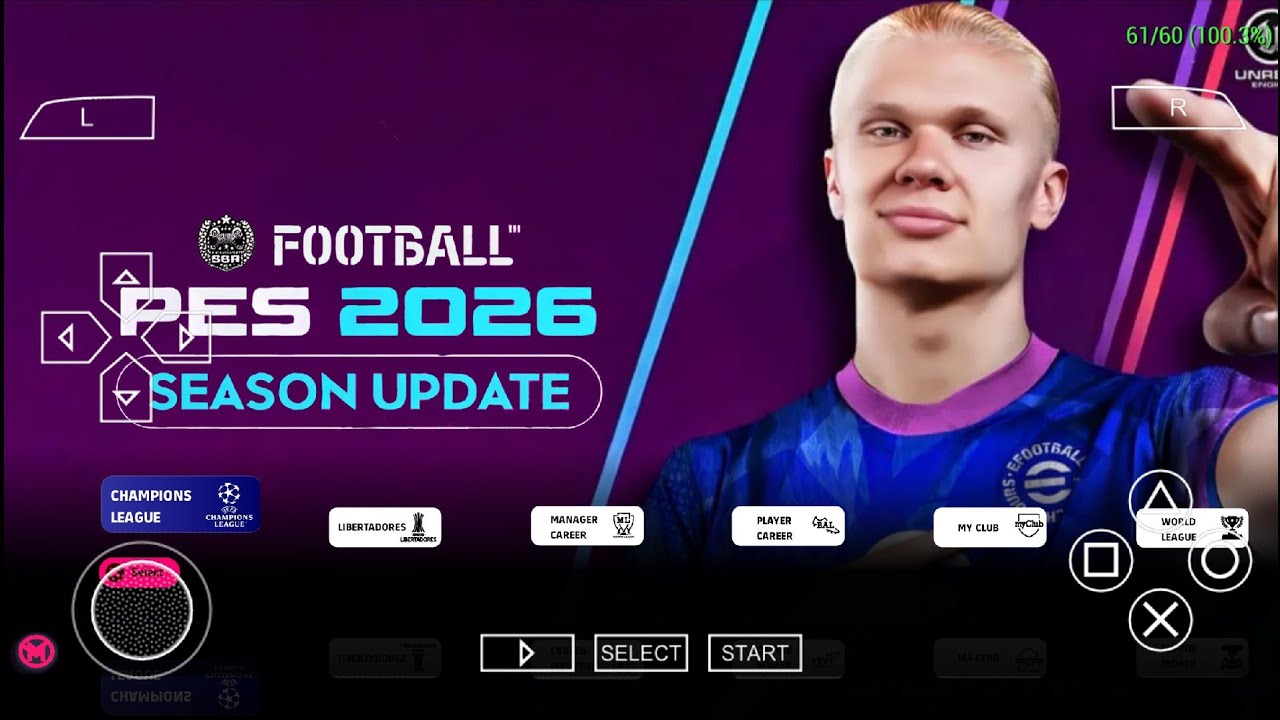 eFootball PES 2026 PPSSPP Android Офлайн Полное обновление Лиги чемпионов и комплектов формы сезо...