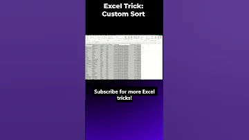Sort EXACTLY How You Want In Excel Custom Sort Trick Lazy Analyst S Quick Trick 