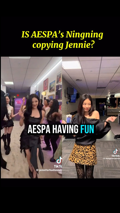 Is aespa’s NingNing Copying Jennie?! 👀 | Jennifer Hudson Show #Aespa #NingNing #Jennie #BLACKPINK