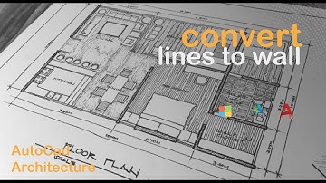 Convert lines to walls in AutoCad architecture