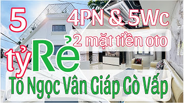 Bán nhà quận 12 căn Góc 2 mặt tiền kinh doanh TÔ Ngọc Vân cuối Thống Nhất Gò Vấp chỉ có 5,65 Tỷ