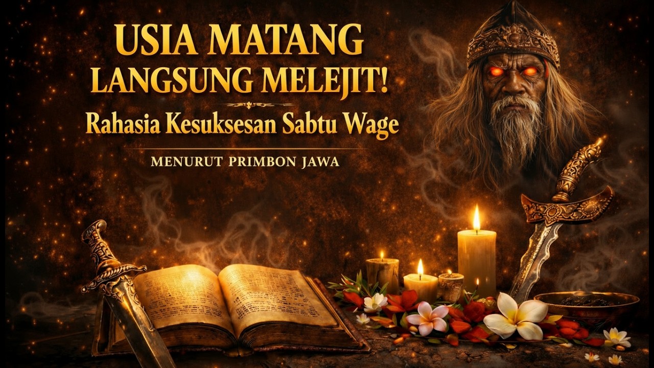 USIA MATANG LANGSUNG MELEJIT! Rahasia Kesuksesan Sabtu Wage