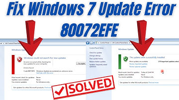 How to Fix Windows 7 Update Error 80072EFE | Step-by-Step Guide