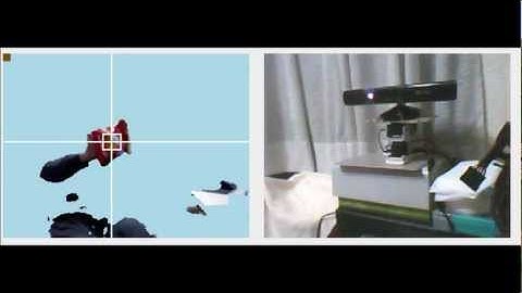 Kinect SDK + C# + サーボモータ2軸で物体追跡の実験(その１)