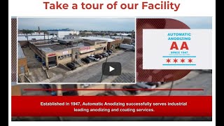 Automatic Anodizing Facility Tour Automatic Anodizing