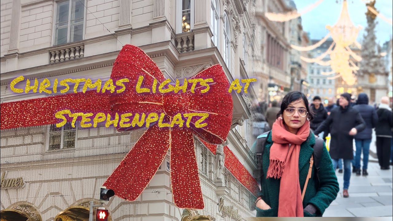 Vienna 🇦🇹 Christmas lights at Stephansplatz