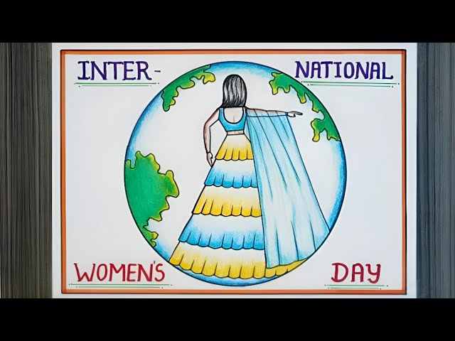International Women's Day Drawing | Women's Day Drawing | अंतरराष्ट्रीय महिला दिवस पर चित्र बनाएं