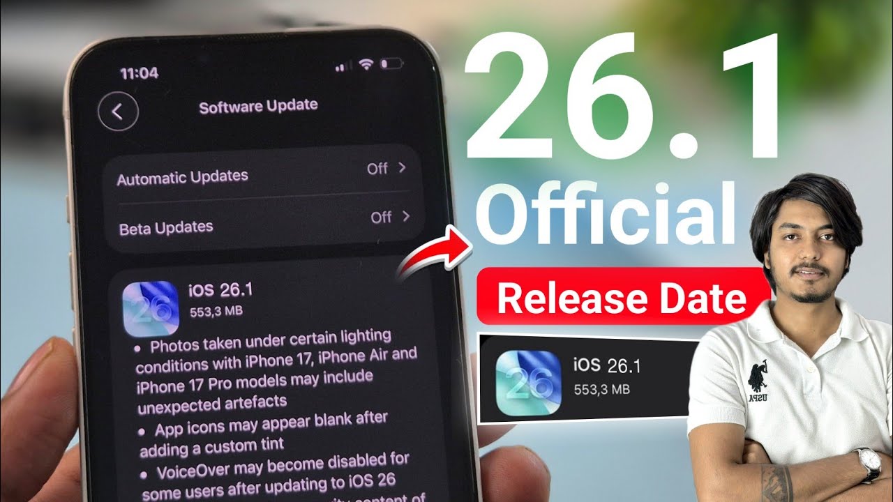 iOS 26.1 Official Release Date | iOS 26.1 Release Date | iOS 26.1 ...