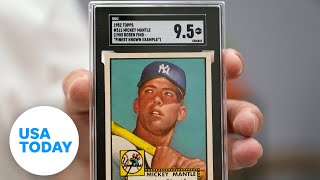 Mint condition 1952 Mickey Mantle baseball card sells for record price | USA TODAY