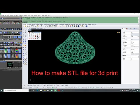 How to make STL files for 3dm  print