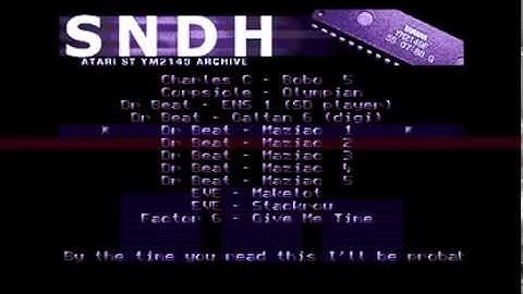 Atari ST - SNDH 4.4