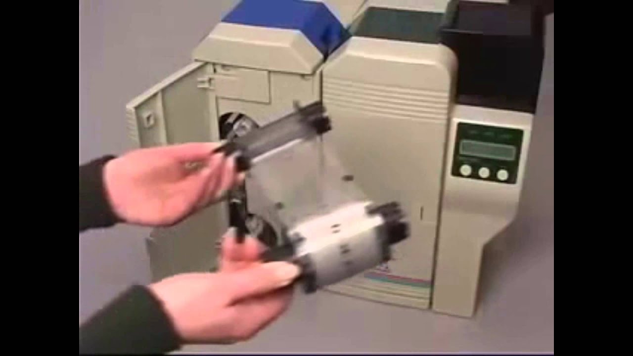 ナガページ Nisca 5350 ID Card Printer - YouTube