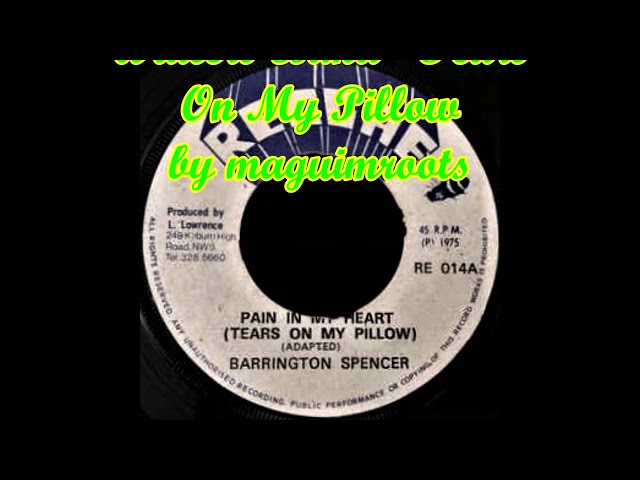 英LP Barrington Spence Tears On My Pillow KLP9014 Klik /00260 Barrington Spence & Wailers Band - Tears On My Pillow - YouTube