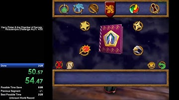 Harry Potter and the Chamber of Secrets (PC) Rictusempra Any% IL Speedrun in 2:16.83 (PB/WR)