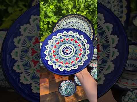 Узбецька порційна тарілка 24 см, видео 1