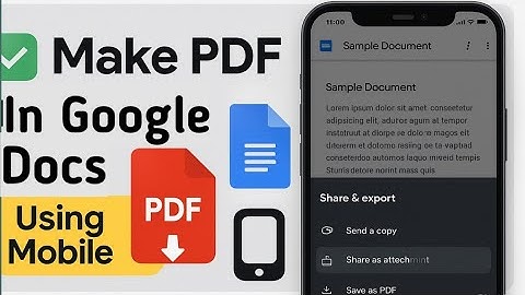 How to Make Pdf in Google Docs on Mobile | How to Convert Google Docs in Pdf On Mobile | Docs to Pdf