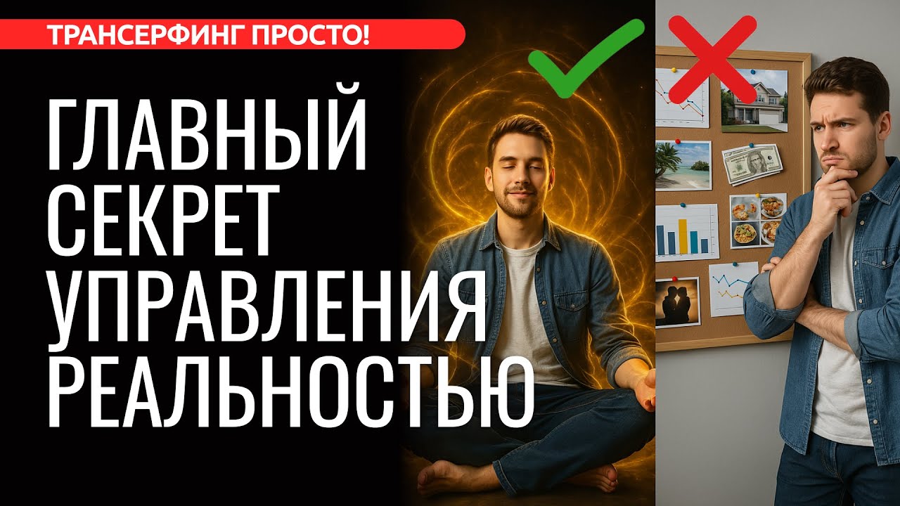 ВЫ ПОВЕРИТЕ В ЧУДЕСА, СДЕЛАВ ЭТО. ГЛАВНОЕ В УПРАВЛЕНИИ РЕАЛЬНОСТЬЮ [2025] Трансерфинг просто!