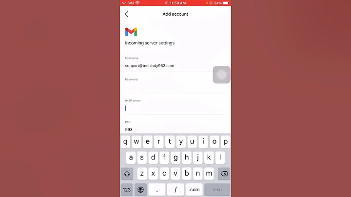 networksolutions professional email setup on iphone IMAP | gmail app