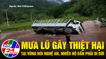 Mưa lũ gây thiệt hại tại vùng núi Nghệ An, nhiều hộ dân phải di dời