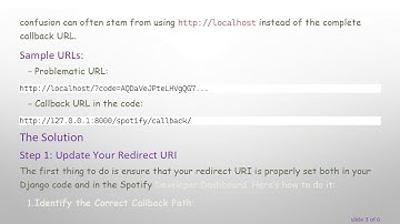 Troubleshooting Spotify Authentication with Spotipy: Resolving Redirect URI Issues