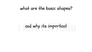 why are the basic shapes are important?