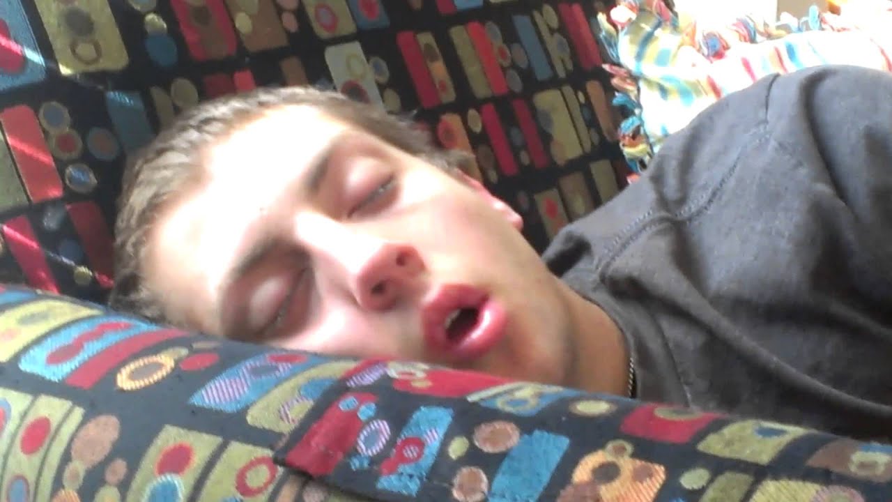 Cameron snoring his little heart out.