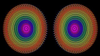 3D Mandala-A, Symmetrical Morph, Patterns 1-3